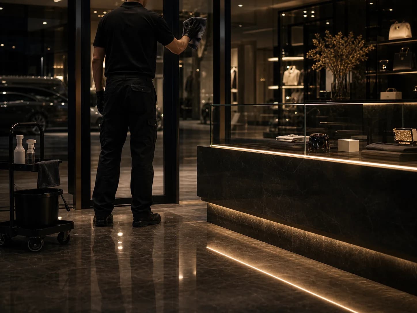 Espace commercial lumineux et soigne